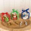 Box 5 minifruits with wooden Christmas spinning top