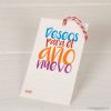 Gift card with ribbon DESEOS 6x10cm (Spanish)