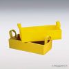 Felt yellow tray with handles 30,5x12,7x14cm