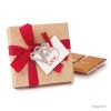 Caja 4 napolitanas con broche corazón strass y tarjeta love