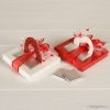 Box 2 chocolates white/red Valentine heart