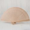 Fan in die-cut made of natural wood, 23cm