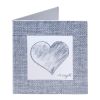 Heart tag grey colour (price x 100un)