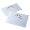 Message card to the couple tiara of flowers