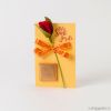 Sant Jordi card with 1neapolitan and felt rose