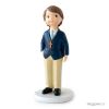 Cake topper boy with rosary 16cm