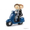 Figura pastel Boys Pop & Fun en moto 17cm