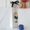 Key ring boy with rosary and 2 choclates box