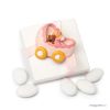 Pita pushchair magnet+ring with 5 sugar-coated chocolats