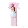 Communion girl with long dress magnet + 3 dragees