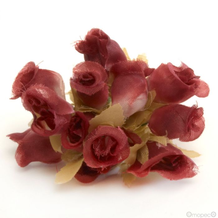 Ramito rosas granate precio x pomo de 12,  | Mopec