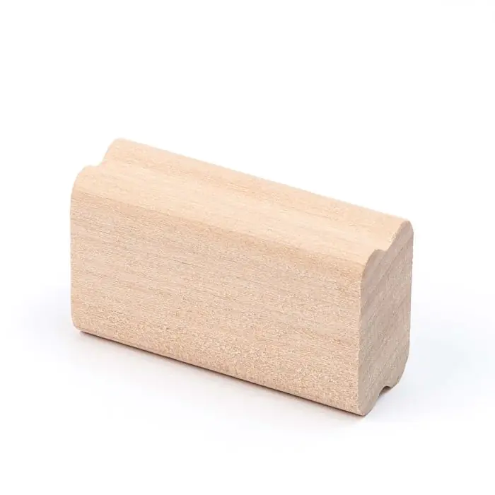 Taco rectangular madera pino para sellos 5,5x2x3,2cm. min.10