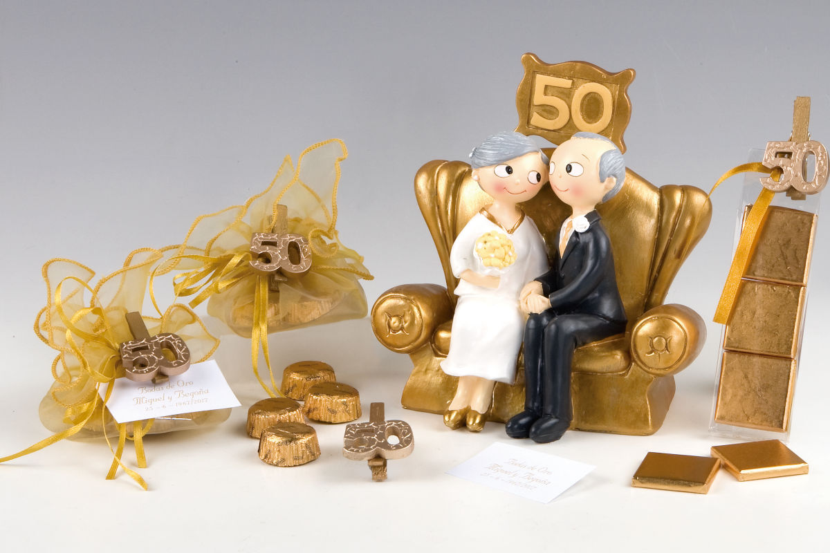 Regalos de boda de 50 aniversario para parejas, regalo de matrimonio de 50  años para padres, decoraciones de aniversario de matrimonio dorado, regalos