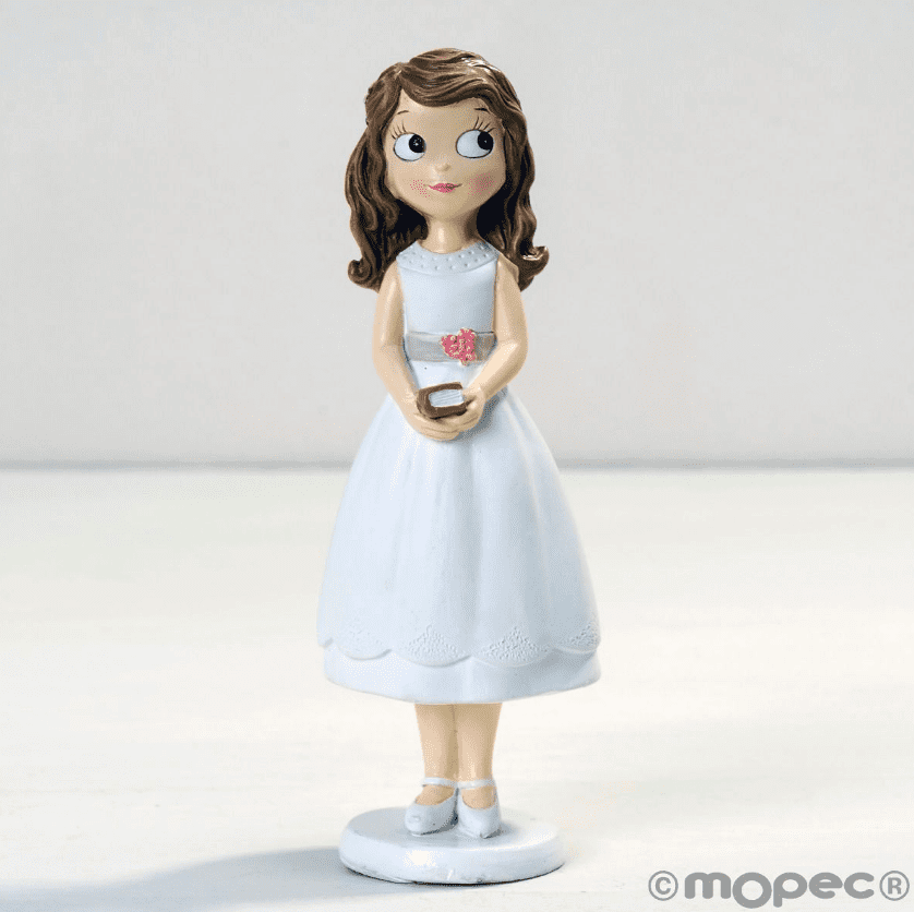 Figura de niña para tarta de primera comunión