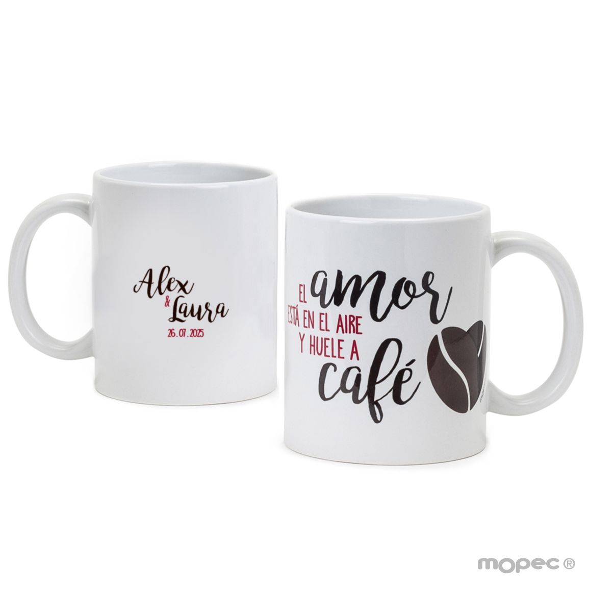 Taza cerámica El amor está en el aire...